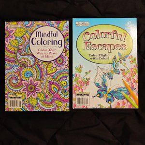 Creative Expressions Adult Coloring Books Mindful Coloring Colorful Escapes